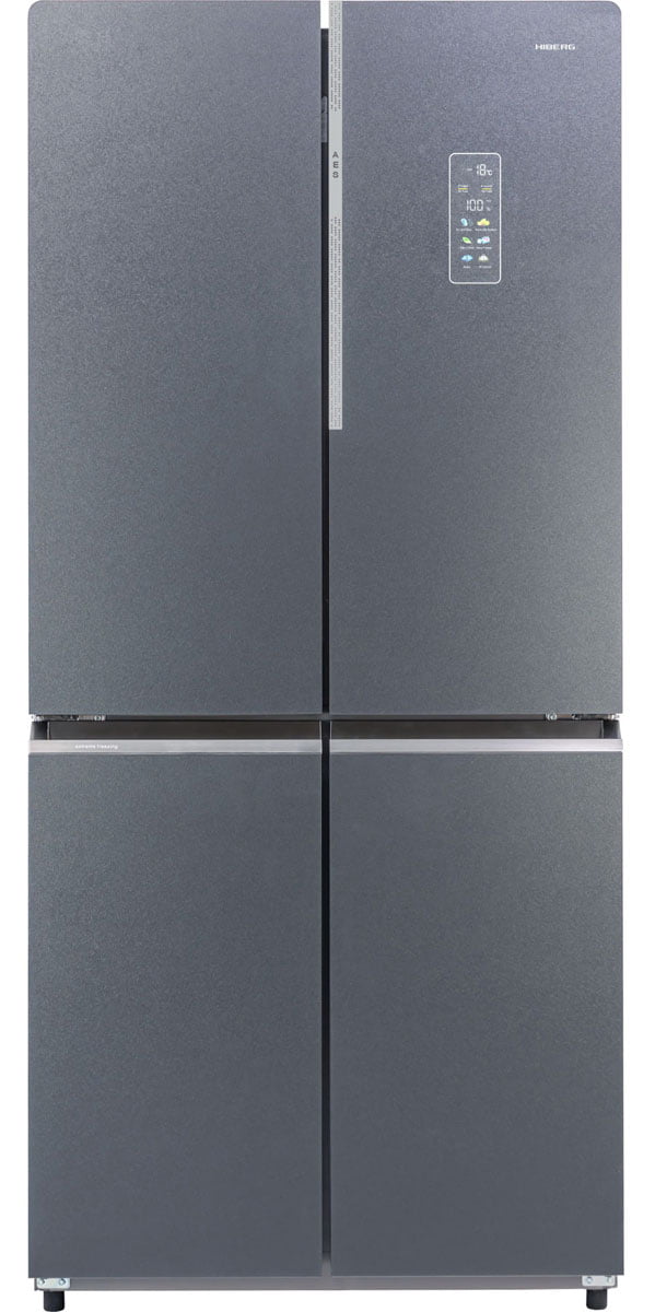Холодильник HIBERG RFQ-590G GT inverter RU, графит